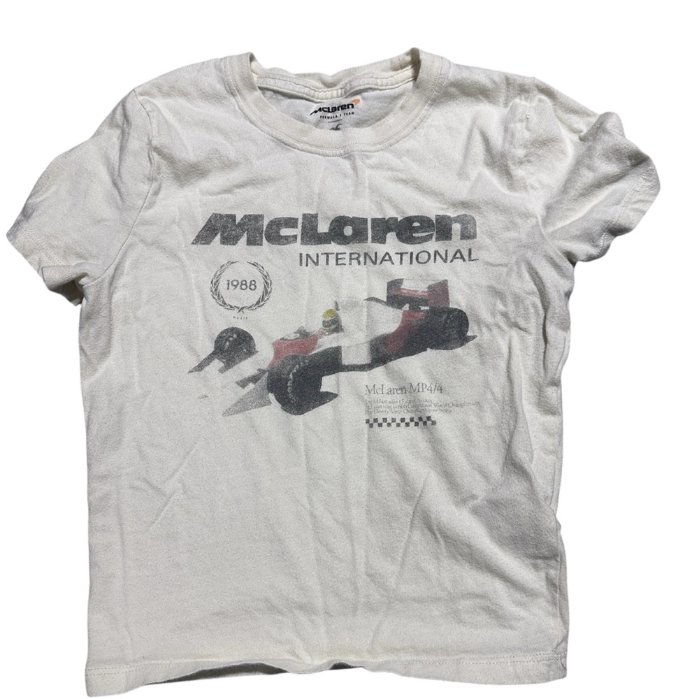 Hollister White Graphic Tee